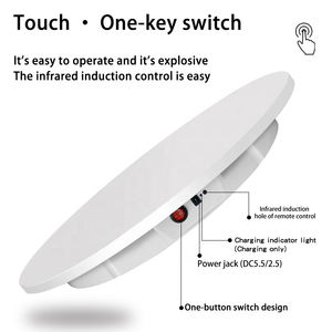 60CM שלט רחוק מסתובב Stand 360 תואר פנורמי אוטומטי חשמלי פטיפון 150KG עומס תערוכה סיבוב - Product Image 3