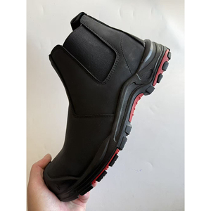 Bottes Chelsea en daim vert olive pour hommes DSF53, imperméables, à enfiler, chaussures de travail à la cheville - Product Image 3