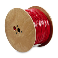ExactCables Câble d'alarme incendie rouge à 2 cœurs KPSng (A)-FRLS 1*2*1.0 Cuivre nu pour la sécurité incendie
