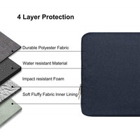 Casing tas tangan tahan tumpahan 15 15.6 16 inci untuk MacBook Pro 16 15.4 inci sarung Laptop untuk permukaan buku 2/1 15 inci