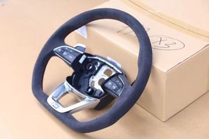 Volant sport en daim amélioré avec plaque signalétique S/<span class=keywords><strong>RS</strong></span> pour <span class=keywords><strong>Audi</strong></span> A3, A4, A5, A6, A7, A8, <span class=keywords><strong>Q2</strong></span>, Q3, Q5, Q7, Q8 - Product Image 6