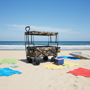 Kereta Dorong Bayi Roda Besar Roda Segala Medan Kanopi Lepas Pasang Penyimpanan Ekspansi Tempat Minum Kereta Dorong untuk Berkemah - Product Image 5