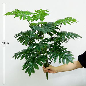 กิ่งไม้มอนสเตอร่าเทียมขนาดใหญ่ ฮวาฮวน ต้นไม้ประดิษฐ์สไตล์นอร์ดิก ก้านเดี่ยว สำหรับตกแต่งผนังและจัดสวน - Product Image 4