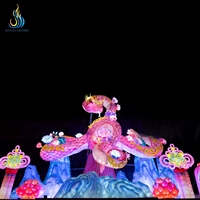 Lentera Hewan Ular Berkualitas Tinggi Grosir IP65 Tahan Air untuk Luar Ruangan, Lentera Cina untuk Wisata Malam Taman Hiburan