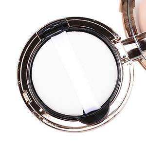 Pressed <b>Compact</b> <b>Powder</b> Case With Puff Inner Empty Makeup Plastic Packaging Foundation Container With Mirror - Product Image 5