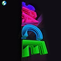 Letreros Luminosos LED Personalizados, Letras Acrílicas 3D con Efecto Abismo, Espejos Infinitos LED, Letrero de Canal para Bar