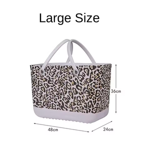 Sac fourre-tout décontracté imperméable à grande capacité à deux poignées de style vacances EVA - Sac de plage en maille respirante pour l'été et les voyages - Product Image 4