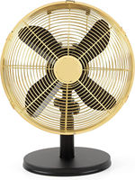 Ventilateur de bureau en métal à 4 pales, 12 pouces, couleur personnalisée, oscillant, 3 vitesses, haute puissance, design tendance pour chambre et bureau