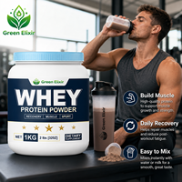 Isolat Protein Whey Mass Gainer Bubuk Suplemen Nutrisi Olahraga untuk Pembentukan Otot Dewasa