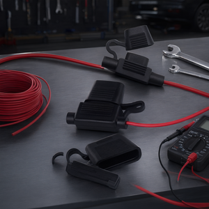 Base para Portafusibles en Línea, Impermeable, Ignífuga, Accesorio para Auto, de Acero y Plástico, para Reparación de Automóviles y Camiones - Product Image 2