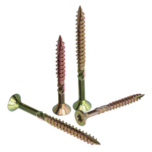 RUITOOL Wood Screws 5x80mm T25 Star Drive Zinc Yellow-Chromate Plated Round Head Metric Wood Screw 100pcs - Product Image 3