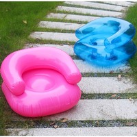 Ensemble canapé gonflable moderne en PVC personnalisable fauteuil d'extérieur pliable rose clair pour adulte pour chambre à coucher et salon