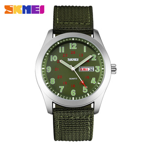 High Quality Men Design <strong>Cheap</strong> Waterproof <strong>Custom</strong> Logo Wrist <strong>Watch</strong> for Men With Nylon Strap Calendar Geneva SKMEI 9112