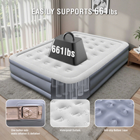 Lit Gonflable Autogonflant Personnalisé en Usine Avec Pompe Intégrée, Matelas Pneumatique Pliable en PVC Floqué