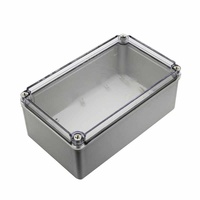 Boîte de jonction électrique étanche pour extérieur, série AG IP67, avec couvercle transparent, en plastique ABS, boîtier de distribution DIY