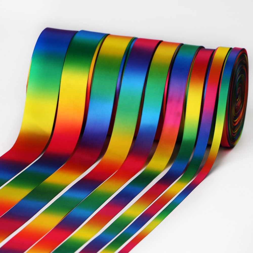 Wholesale Personalized Custom Rolls Stain Sublimation Printing Gifts Ribbon for Boxes Packaging