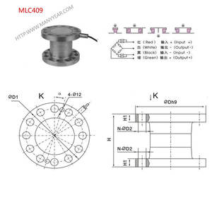 Máquina de prueba MLC409 Tipo de columna Sensor de fuerza de compresión y tensión Célula 300 toneladas de carga - Product Image 6