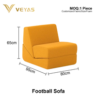 Sofá Cama Inflable Cuadrado Multifuncional Tapizado, Diseño Contemporáneo, MOQ Bajo de 1 Pieza, para Hotel, Villa, Centro Comercial