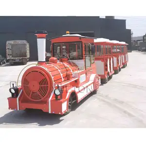 26 Seats Dotto Road Passenger Electric Sightseeing Locomotive Tourist Train For Adults