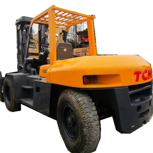 สภาพดีที่มีคุณภาพสูงใช้รถยก TCM FD100 10ตันญี่ปุ่นเดิมที่มีราคาที่ดีในสต็อกเพื่อขาย - Product Image 1