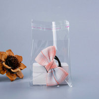 Sac en plastique BOPP transparent auto-adhésif imprimé en gravure, sur mesure, de Zhejiang, pour l'emballage de bijoux et de vêtements