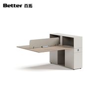 Bureau de coworking modulaire en bois moderne, 2, 4, 6 ou 8 places, extensible, facile à assembler, pour espace de travail ouvert