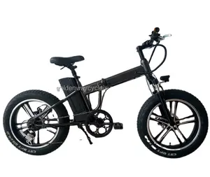 Bicicleta eléctrica plegable, llanta ancha, 20 ", con llanta de aleación