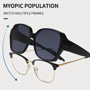 Lunettes de soleil DUNGU à monture intégrale colorée avec verres en PC et monture polarisée, unisexe, tendance, <span class=keywords><strong>pour</strong></span> la protection solaire et UV, haute qualité - Product Image 3
