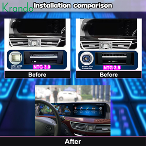 Unidad principal de coche de doble pantalla <span class=keywords><strong>para</strong></span> Mercedes Benz S W221 W216 CL 2005-2013 Android navegación GPS Multimedia Autoradio CarPlay 4G <span class=keywords><strong>DVD</strong></span> - Product Image 2