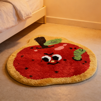 Tapis de bain personnalisés, faits à la machine, tuftés, écologiques, adaptés aux animaux domestiques, avec logo imprimé pour la décoration de dortoir, tapis de sol intérieur