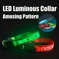 Collier lumineux pour chien, LED, rechargeable par USB, anti-perte, trois tailles