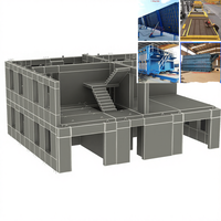 Machine de fabrication de panneaux muraux préfabriqués en béton et fibre, étanches, pour maisons préfabriquées