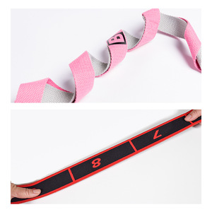 Sangle d'étirement pour yoga en polyester et coton, 150 cm, équipement d'exercice de danse et de fitness, unisexe - Product Image 4