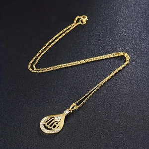 Collana girocollo con ciondolo a goccia per donna, gioielli alla moda in stile vintage, da indossare ogni giorno e per feste - Product Image 3