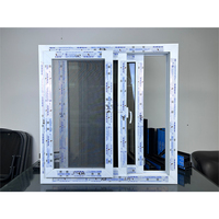 Fenêtres intérieures en pvc pour la maison fenêtre coulissante en pvc en verre trempé à bas prix