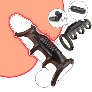 Anillos Vibradores para Pene, para Retrasar la Eyaculación Masculina, Juguetes Sexuales para Hombres, Anillo de Silicona para Pene, Anillo para Pene, Dispositivo de Castidad Masculina - Product Image 2
