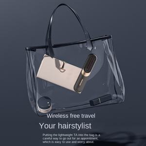 Brosse lissante chauffante portable rechargeable pour la maison, soin ionique des cheveux, outil capillaire en céramique sans fil - Product Image 4