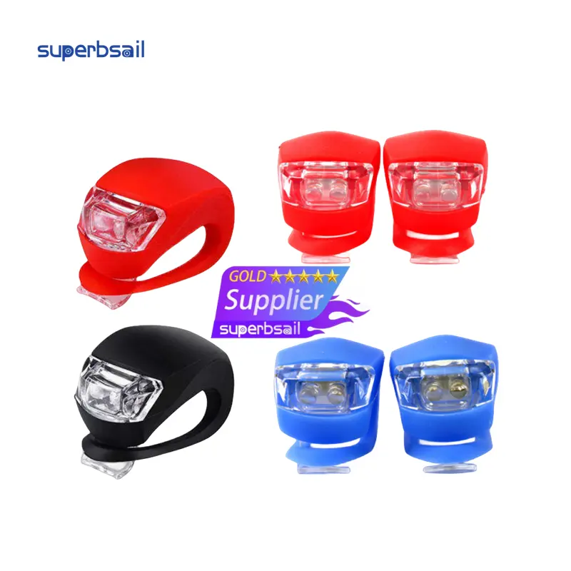 Superbsailホット販売サイクリングフロッグシェイプ自転車ヘッドライト防水テールLEDヘッドライトバイクフォグライトバイクペダルライト用