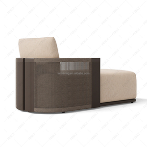 Chaise longue d'extérieur en aluminium FERLY, confortable et moelleuse, pour <span class=keywords><strong>jardin</strong></span>, pelouse, terrasse, parc, plage, piscine - Product Image 4