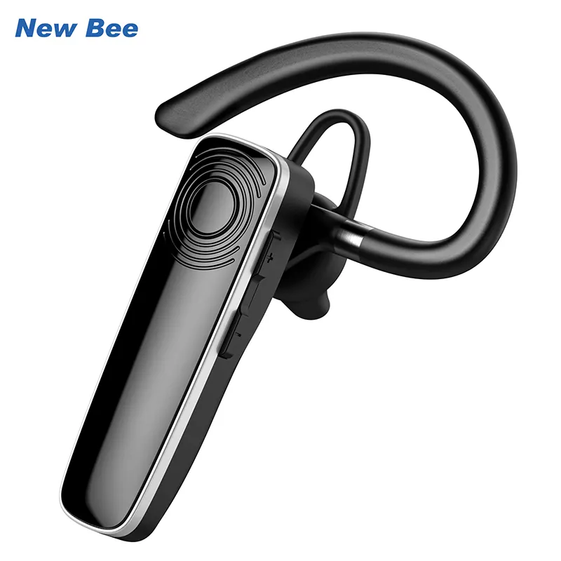 In-Ear Headphones and Earphone Wholesale New Bee Handsfree Business Wireless Bluetooth Headset with Microphone