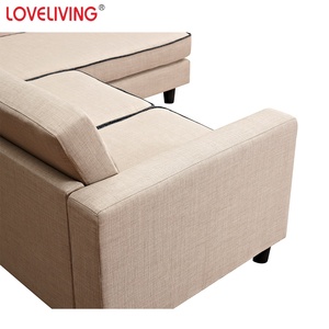 Fábrica gran oferta OEM sofá en forma de L conjunto de sofás de sala de estar para muebles de Hotel - Product Image 3