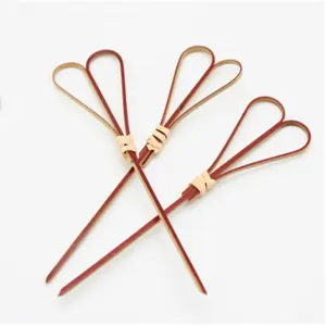 High quality disposable party decoration bamboo knotted skewer cocktail picks bbq suppliers