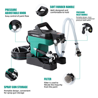 DOTOOL RP8629 NOUVEAU Pulvérisateur de peinture sans air portable, machine électrique sans air avec pistolet et embouts pour la peinture de la maison