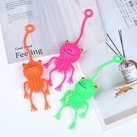 Exerciceur de main KEHUI Factory Outlet, matériau TPR souple, balle gonflable, design de petite grenouille de dessin animé, jouet anti-stress pour enfants