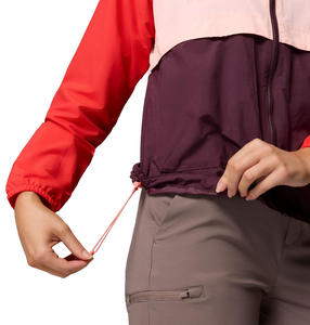 <span class=keywords><strong>Veste</strong></span> coupe-vent imperméable respirante à capuche pour femmes grandes tailles, avec coque en nylon et doublure en polyester, pour le printemps/l'automne - Product Image 5