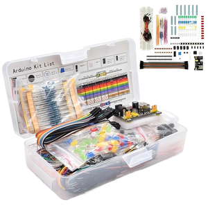 Kit <span class=keywords><strong>de</strong></span> <span class=keywords><strong>Componentes</strong></span> R3 para Proyectos <span class=keywords><strong>de</strong></span> Bricolaje, Kit Electrónico <span class=keywords><strong>de</strong></span> Iniciación con Caja <span class=keywords><strong>de</strong></span> Protoboard <span class=keywords><strong>de</strong></span> 830 Puntos <span class=keywords><strong>de</strong></span> Conexión - Product Image 1