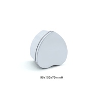 Boîte de rangement pour bijoux en fer blanc personnalisée avec fenêtre en forme de cœur, écologique, jetable, commande personnalisée acceptée, emballage pour bagues