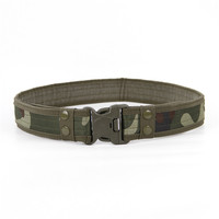 Ceinture tactique 2 pouces Boucle en métal à dégagement rapide Ceinture laser MOLLE pour hommes Ceinture tactique camouflage airsoft