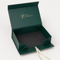 Nouveau modèle en promotion : Boîte cadeau pliable à fermeture magnétique pour parfums, vêtements et cosmétiques, avec ruban satiné et emballage plat