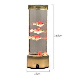 새로 디자인 원형 돔 플라스틱 LED 샤인 변경 색상 로맨틱 주변 세련된 스위치 제어 아이 선물 해파리 물고기 램프 - Product Image 5